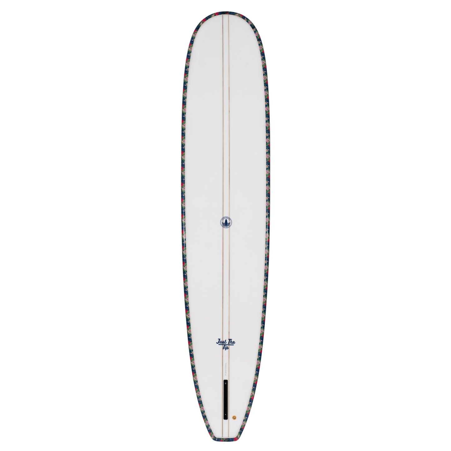 Just The Tip Noserider Longboard Surfboard – Navy Floral - Ships 10/6/26