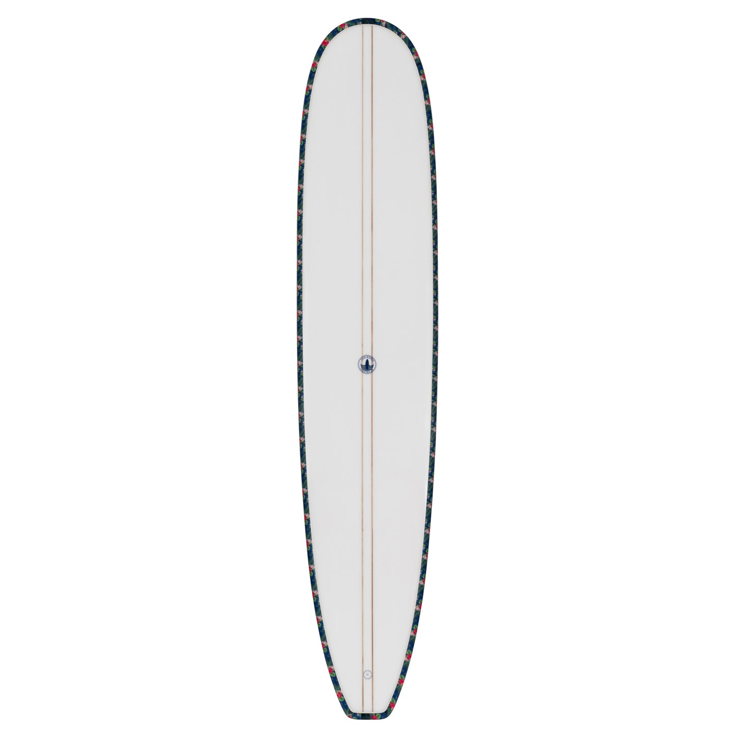 Just The Tip Noserider Longboard Surfboard – Navy Floral - Ships 10/6/26