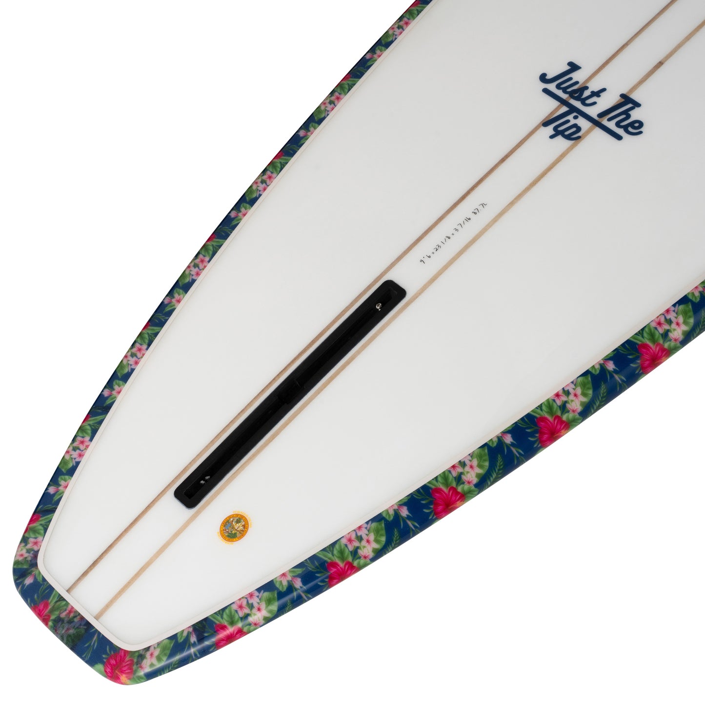 Just The Tip Noserider Longboard Surfboard – Navy Floral - Ships 10/6/26