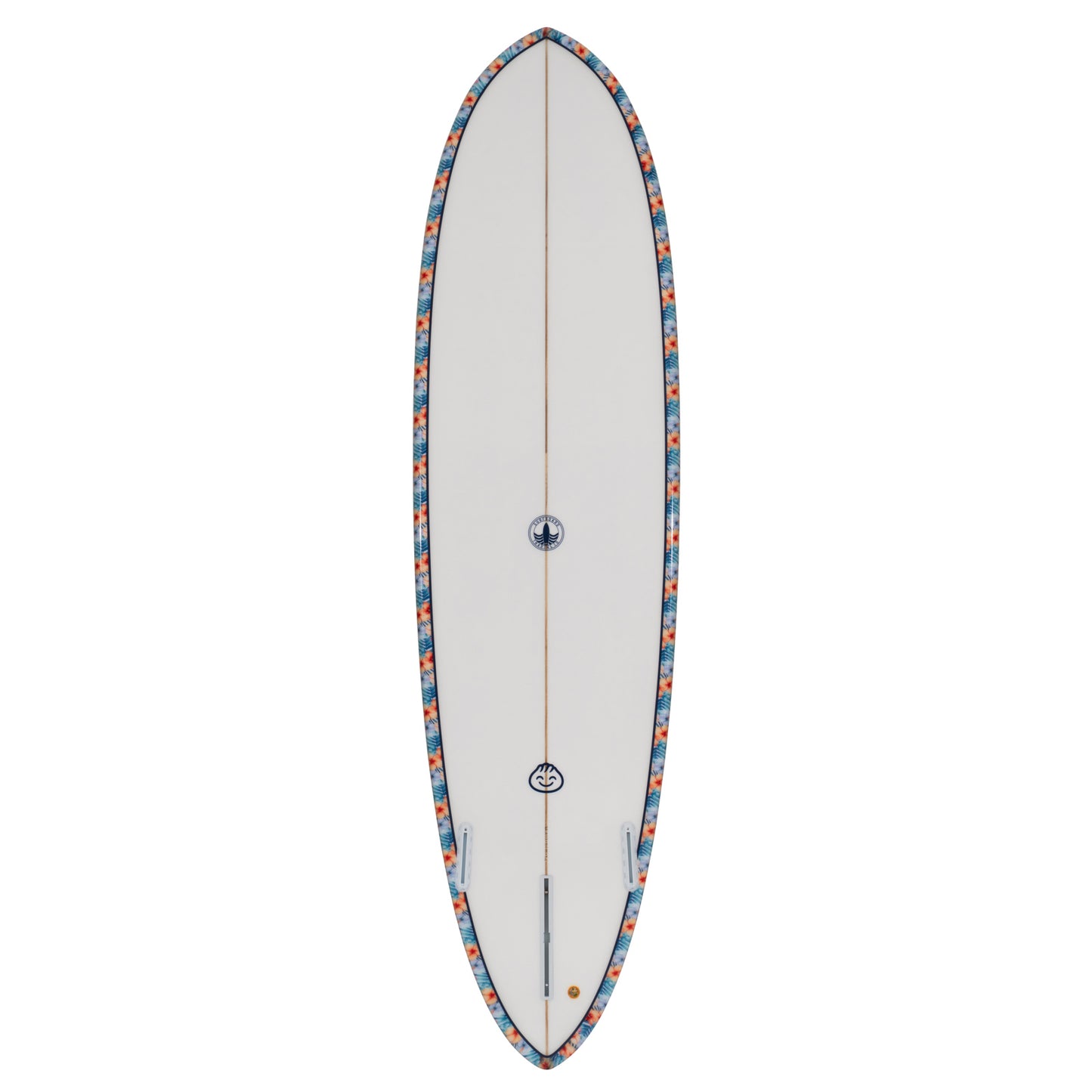 Dumplin Mid Length Surfboard – Hawaiian Floral - Ships 10/6/26