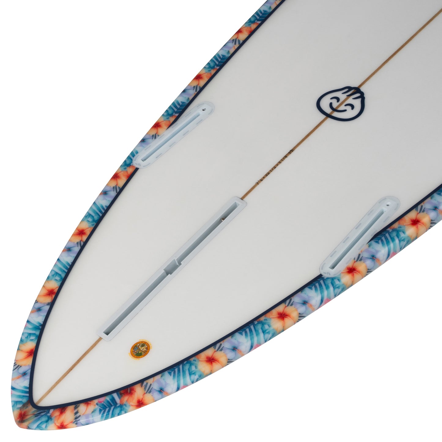 Dumplin Mid Length Surfboard – Hawaiian Floral - Ships 10/6/26
