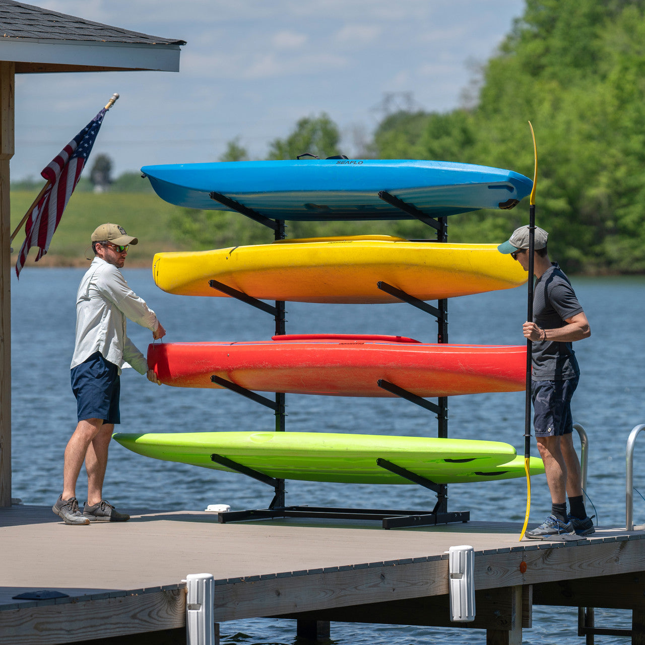 G-Watersport 4 Freestanding Surfboard & SUP Rack | 4 Levels | Indoor-Outdoor Storage