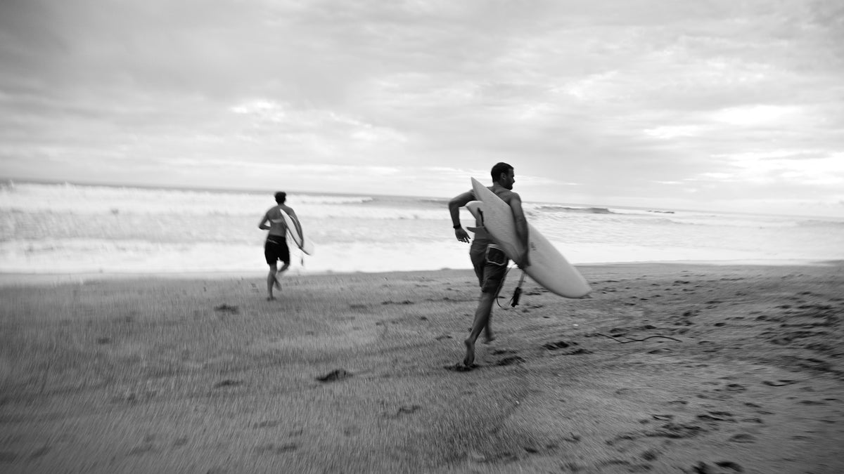 Surfboard wall art video cover