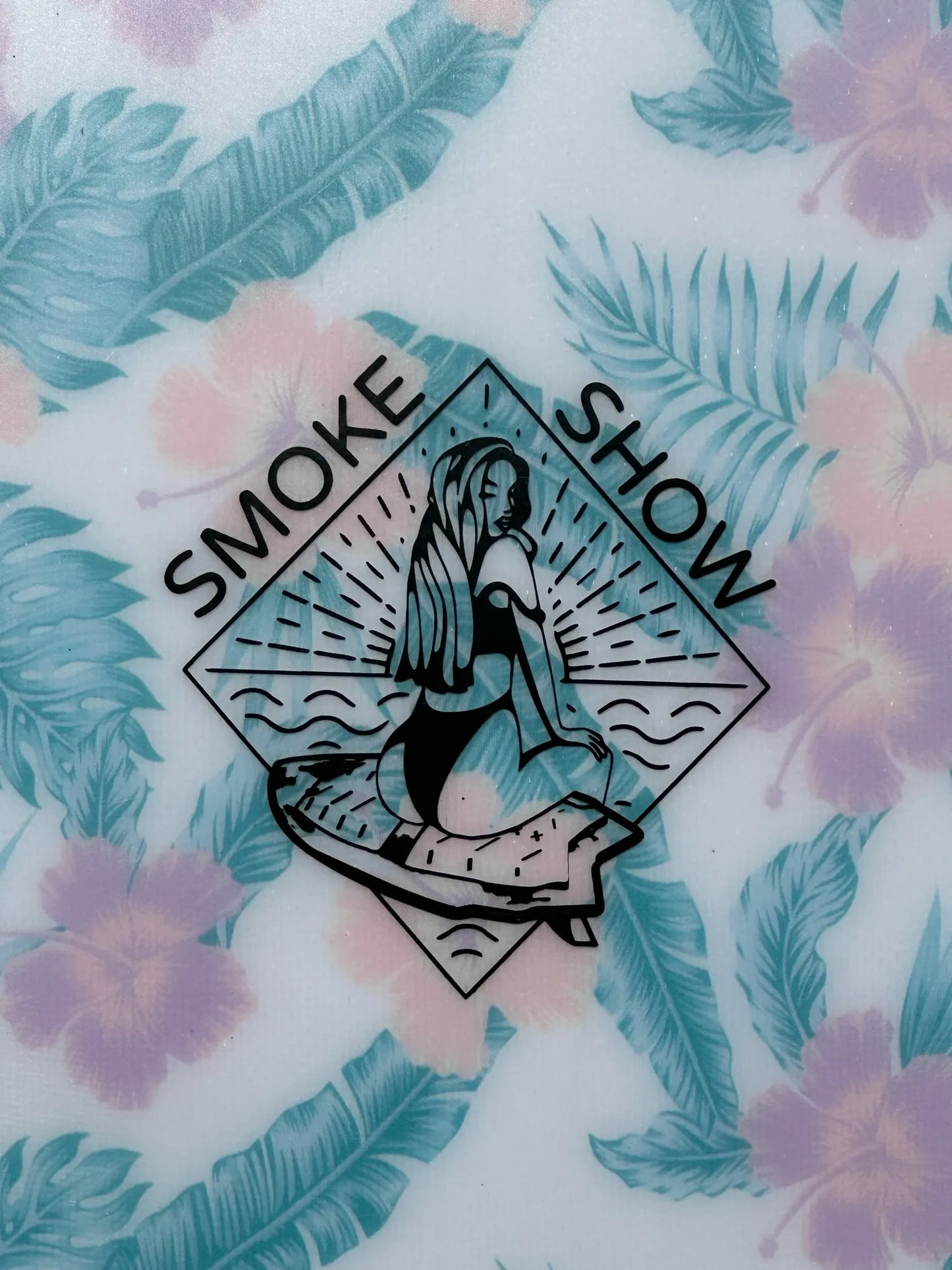 Smoke Show Wake Surfboard – Floral Inlay 2024