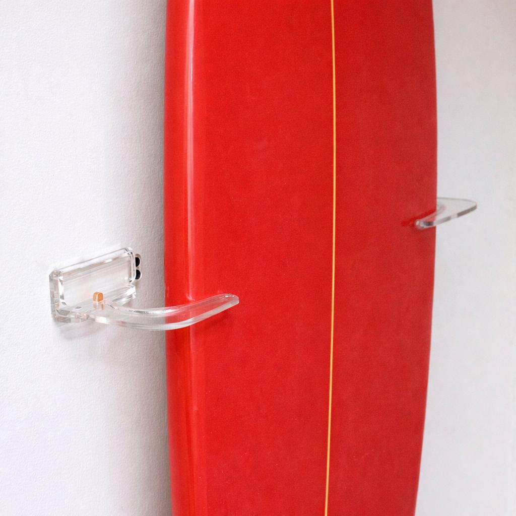 Maui Surfboard Display | Vertical Clear Rack | Holds 50 lbs